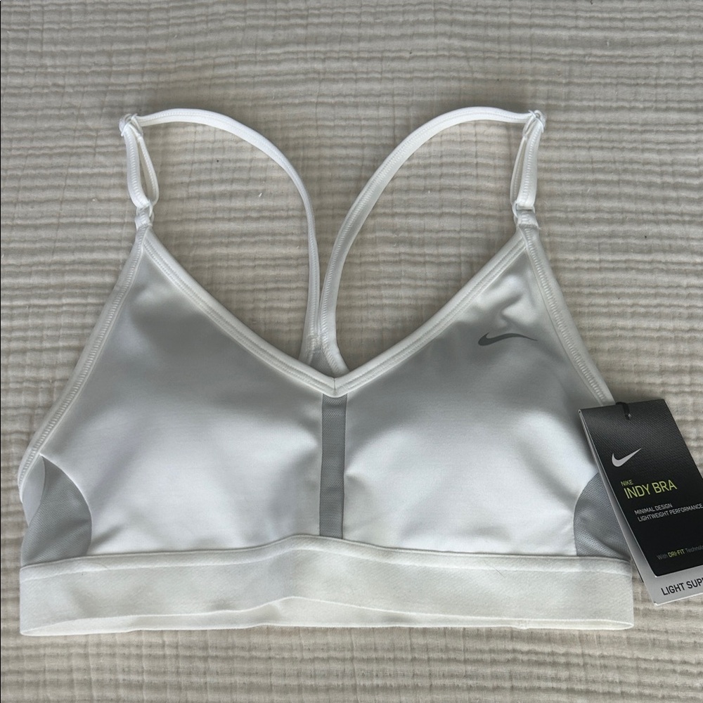 Nike Indy Bra, white, XS